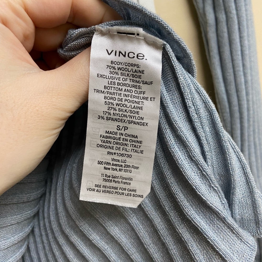 Vince Ribbed Top - Picture 3 of 4
